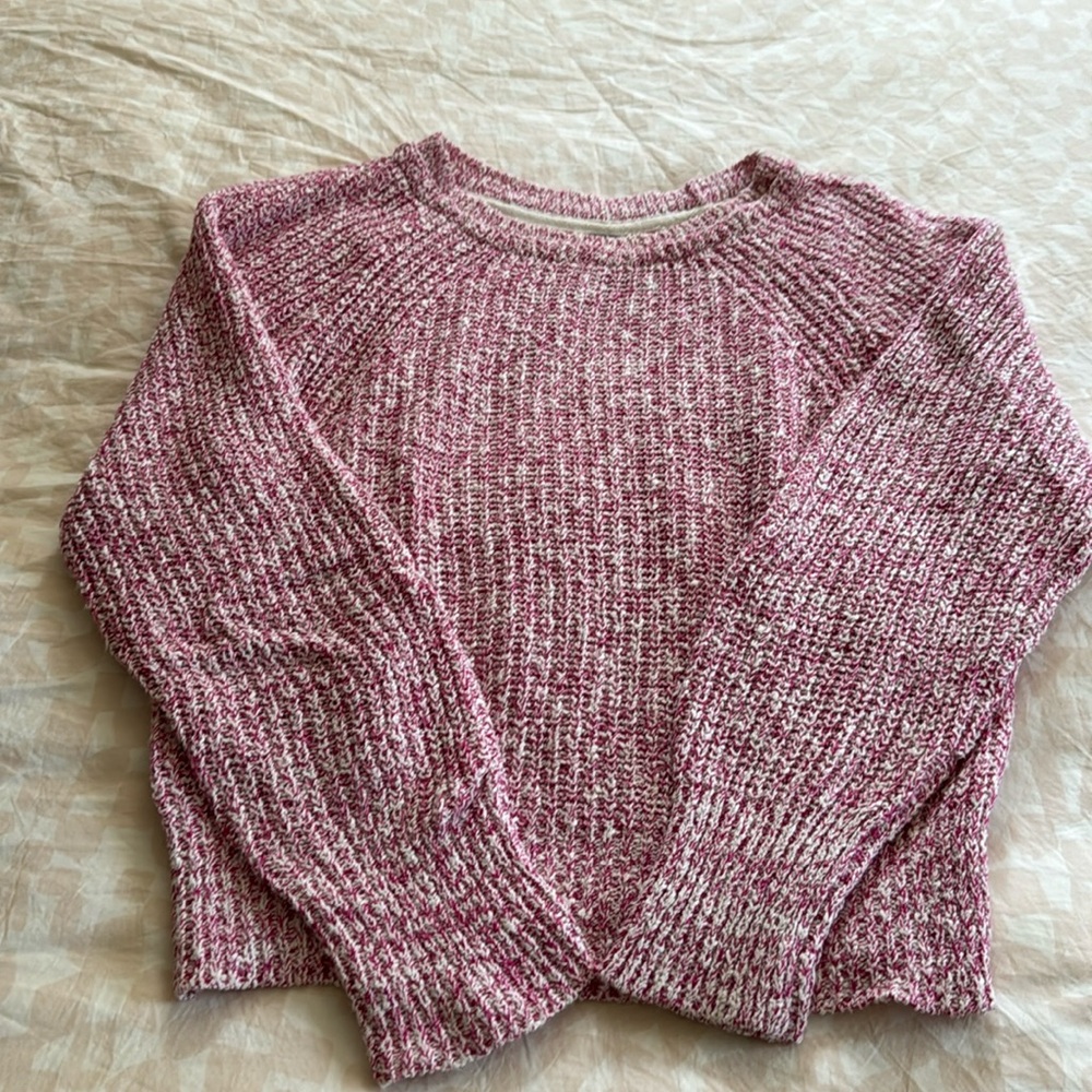 Free People Cotton Raglan Sweater